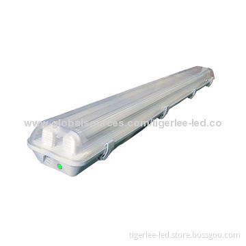 IP65 emergency light T8 fixture, tri-proof, AC 200-240V, 2x22W